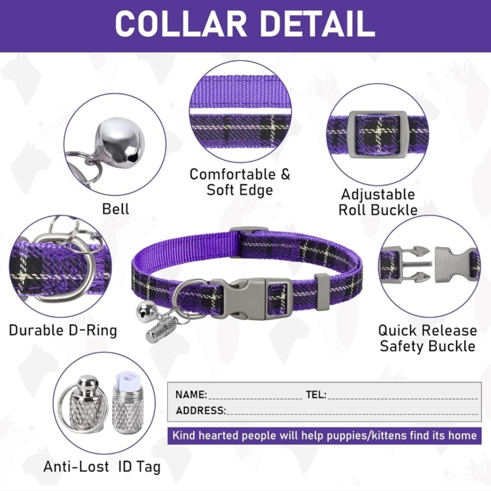 Pet Harness Collar and Leash Set - Picture 4 of 6